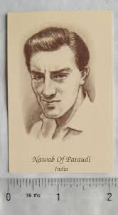 1960s Test Cricketers by Mike Tarr No 10 Nawab of Pataudi, County Print  Services