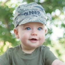 Coast Guard Inspired Baby Military Cap