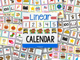 linear calendar kit pre k pages