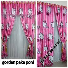 Sprei ab kuning hijau #2. Jual Gorden Hello Kitty Bahan Balackaouy Hk Tingi 220 Hk 240 Kota Depok Salila Tokopedia