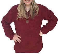 Girlie Girl Exclusive C C Sherpa Pullover Jacket Burgundy