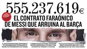 Se filtra contrato de messi. El Contrato Faraonico De Messi Que Arruina Al Barca Filtran Las Cifras Que Gana El Argentino Y Se Arma Feroz Polemica En Espana Emol Com
