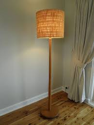 Retro Floor Lamp Woven Wool Shade 1950s Vintage Made In Australia Retro Floor Lamps Vintage Lamps Lamp Shades