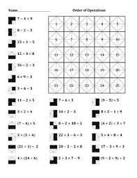 Parenthesis/brackets, exponents, division, multiplication, addition, subtraction. Order Of Operations Color Worksheet 2 Order Of Operations Color Worksheets Kids Math Worksheets