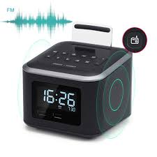 The alarm will go off at the correct time, but to preserve battery power the time is not shown. Black Homtime Alarm Clock Radio Wireless Bluetooth Speaker Digital Alarm Clock Usb Charger For Bedroom With Fm Radio Usb Charging Port Aux In And Cell Phone Stand Snooze Dimmer Battery Backup Electronics Photo Radios Boomboxes Skutecznaterapia Pl