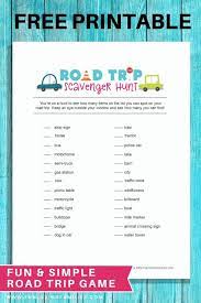 The thrill of racing to beat the clock, the laughter and smiles of your friends, and the incredible bonds that were formed? Road Trip Scavenger Hunt Free Printable Lists For Kids Fun Loving Families