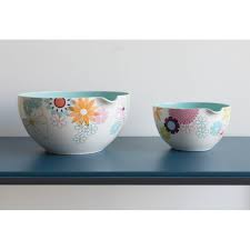 mixing bowl flowers floral collectors