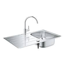 single lever sink mixer, stainless steel