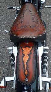 Rear Fender Bibs Motorcycle Leather Motorcycle Seats Leather Tooling