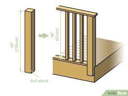 Some are easier than others but also have draw. How To Build A Deck Railing With Pictures Wikihow
