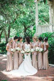 If you're buying for an ethereal garden wedding, this is it. Gold Shimmer Bridesmaid Dress Chicago Style Weddings