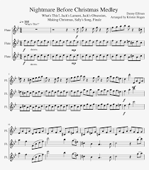 It's the perfect christmas or hallowe'en present. Nightmare Before Christmas Medley Sheet Music Composed Amazing Grace Trumpet Trio Music Free Transparent Png Download Pngkey