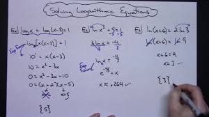 Solving Logarithmic Equations Algebra 2 Pre Calculus Calculus Algebra Equations