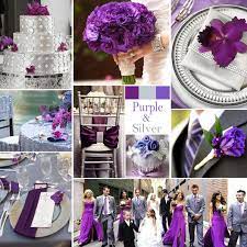 Wedding Purple And Silver Color Story Silver Wedding Colours Purple Wedding Wedding Color Combinations