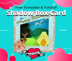 Make a slit for the pull tab on the shadow box part. How To Make An Amazing Shadow Box Card Bettes Makes