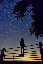 Imagine You Are This Person Imagine Looking To The Stars And Notice What You Notice Silhouette Photography Silhouette Art Moon Stars Art