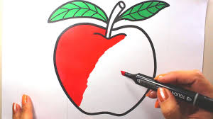 Download Apple Coloring Picture Coloring Book Fruits Apple Coloring Pages Youtube