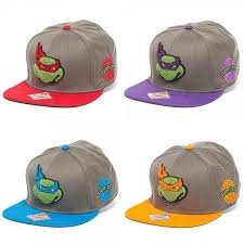 New Tmnt Teenage Mutant Ninja Turtles Fuzzy Gray Snapback Caps Flat Brim Hats For Men Hats Ninja Turtles