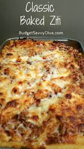 Classic Baked Ziti Recipe Budget Savvy Diva Recipe Classic Baked Ziti Recipe Recipes Baked Ziti Recipe
