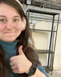 For all of those wondering what we are doing with the basement…we are  better organizing refill back stock and clean bottles/pumps! , Also why are  these shelves always so rickety…luckily I know how to ...