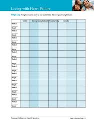 need a daily weight chart heres a free printable living