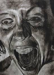 Black And White Self Portrait Drawing Falling By Clara Lieu Self Portrait Drawing Portrait Portrait Drawing