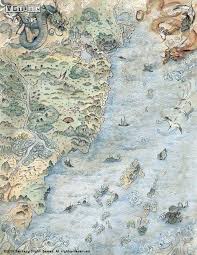 留园网 意大利艺术家带来精美手绘游戏地图 6park com fantasy world map hand drawn map fantasy map