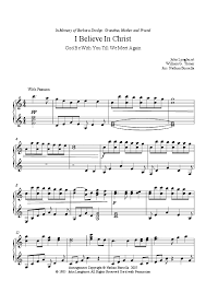 I Believe In Christ Download Sheet Music Pdf File Learn Piano Sheet Music Lds Music