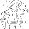 Rain coloring pages for kindergarten. 1