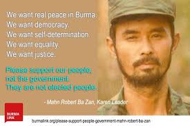 Please Support Our People, Not the Government': Mahn Robert Ba Zan