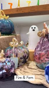 We went to Fire and Fern Glass Studio today and made our ...