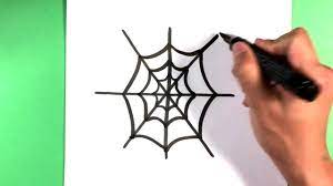 It will add to the over all detail of the drawing and make their spider web look even more real! How To Draw A Spider Web Halloween Drawings Youtube