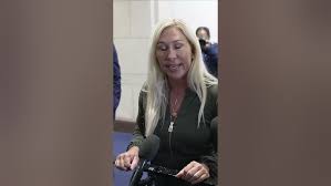 Marjorie Taylor-Greene snaps at Sky correspondent