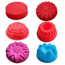 Baker Depot Silicone Mold For Big Cake Flower Crown Shape Psatry Baking Tools 3d Bread Cake Form Pizza Pan Diy Bi Cake Molds Silicone Cake Mold Flower Desserts