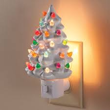 White Ceramic Tree Night Light Ceramic Tree Walter Drake Christmas Tree Night Light Christmas Night Light Hanging Christmas Lights