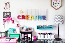 Looking for small home office ideas? Craft Room Home Office Tour Makeover Reveal Creative Green Living