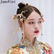 Also, if you want to experiment with various colors, this is where you can find your inspiration. Janevini Chinese Style Bridal Hair Pin Set Vintage Hair Sticks Jewelry Headdress Women Bride Hair Comb Asian Hair Accessories Bridal Hair Pins Hair Comb Bride