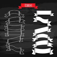 Banner Ribbon Vintage Mano Retro Pizarra Dibujado A Mano Banderas Cintas Decoracion Dibujo Ribbon Banner Ornamentale En 2020 Cintas Pizarra Pizarra Vintage