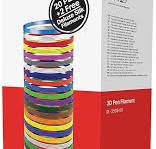 Polaroid 3D Pen Filament Box of 20 PLA Plastic Filament Reels In 20 Plus 2  Deluxe Silk Filament Reels For Use With The Polaroid Play+ 3D Pen