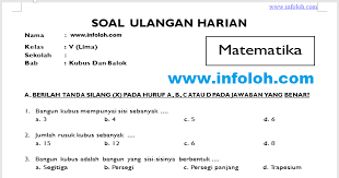 We did not find results for: Soal Matematika Kelas 5 Sd Bab 5 Kubus Dan Balok Terbaru Infoloh Com