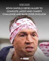 Midway through his second of seven ultra-marathons in seven days, Kevin  Sinfield met Gloucestershire President David 'Syd' Lawrence at Ashton Gate.  A truly inspirational effort