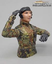 German army bundeswehr flecktarn camo uniform cap hat size 59. 1 16 Figure Bundeswehr Leopard Woman Tank Soldier Flecktarn