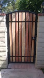 Maybe you would like to learn more about one of these? Iron Gate With Redwood Slats Hd Fence Inc