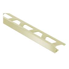 Schluter tile edges are available in a variety of styles and are suitable for countertops, floors, walls and backsplashes. 12 5mm Schluter Jolly Amg Straight Edge Polished Brass Anodised Aluminium 2 5m Length Buy Metal Straight Edge Tile Trim Online From Pro Tiler Tools