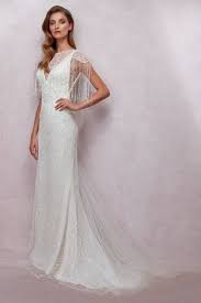 Dantel Islemeli Balon Kol Gelinlik Oleg Cassini Gelinlik Elbise Dantel Gelinlik