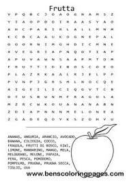 Fruit Themed Word Search In Italian Cruciverba Strategie Didattiche Attivita Per Anziani
