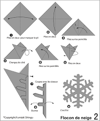 Flocon De Neige2 Diy Flocons De Neige Origami Noel Flocons De Neige Origami