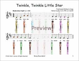 Easy Recorder Twinkle Twinkle Little Star