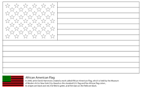 Featuring old glory itself, this coloring sheet is the perfect way to gear up for 4th of july, memorial day, or a lesson on american history. African America Flag Coloring Page Free Printable Coloring Pages For Kids
