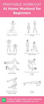 At Home Workout For Beginners Illustrated Exercise Plan Created At Workoutlabs Com Click Fo Workout For Beginners Beginner Workout At Home At Home Workouts